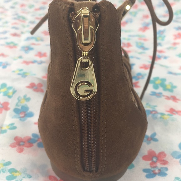 G by GUESS Brown Lace Up Lewy Gladiator Sandal - Picture 4 of 8